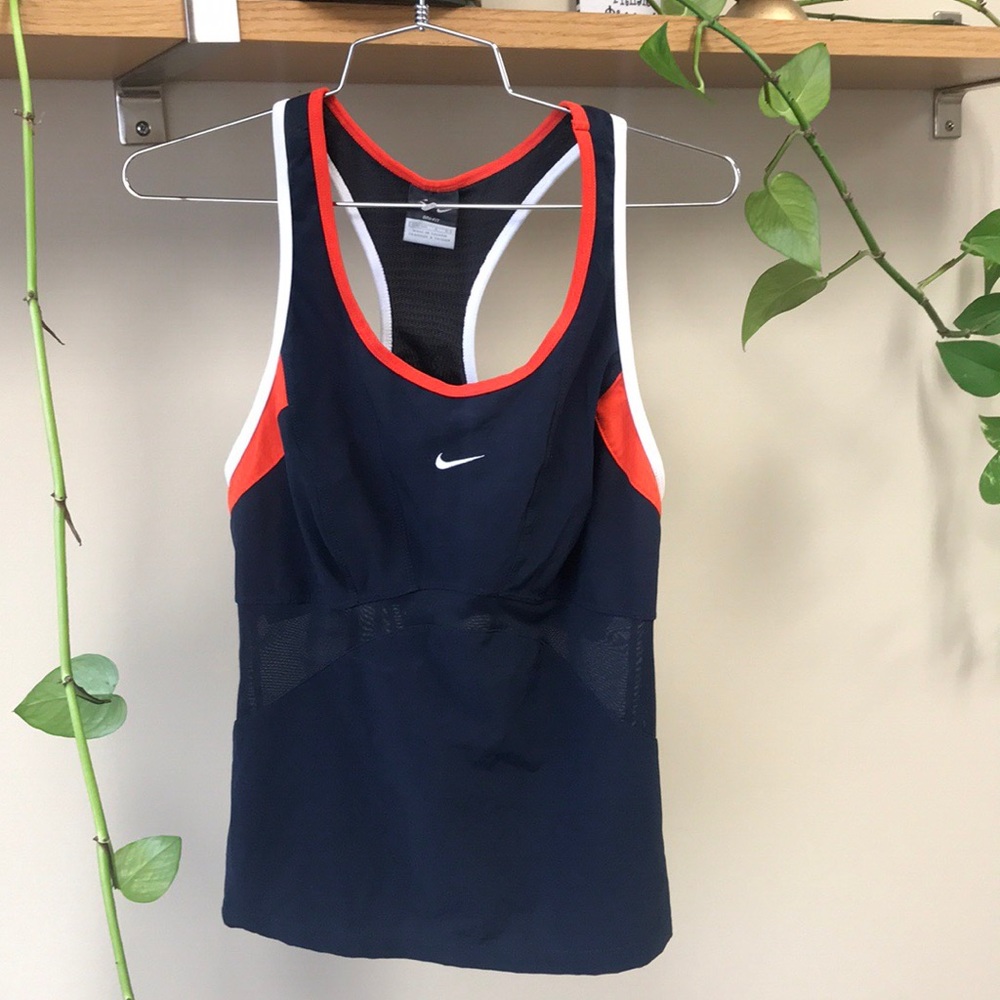 NIKE Dri-Fit Mesh Racer Back Tank Size Large